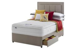 Silentnight 2000 PKT Latex Pillowtop Double 2 Drw Divan